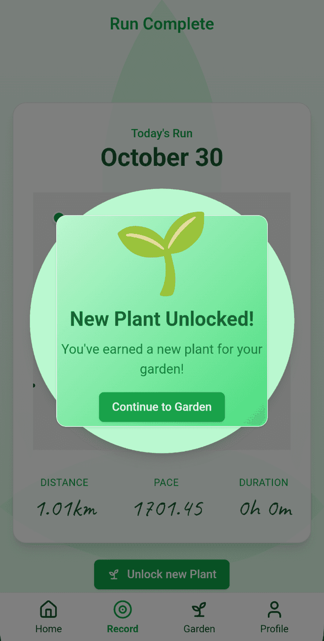 RunandGrow App Screenshot